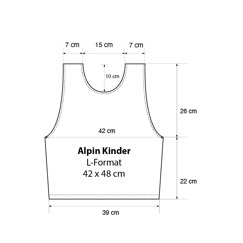 Alpin Kinder Bemaßung L