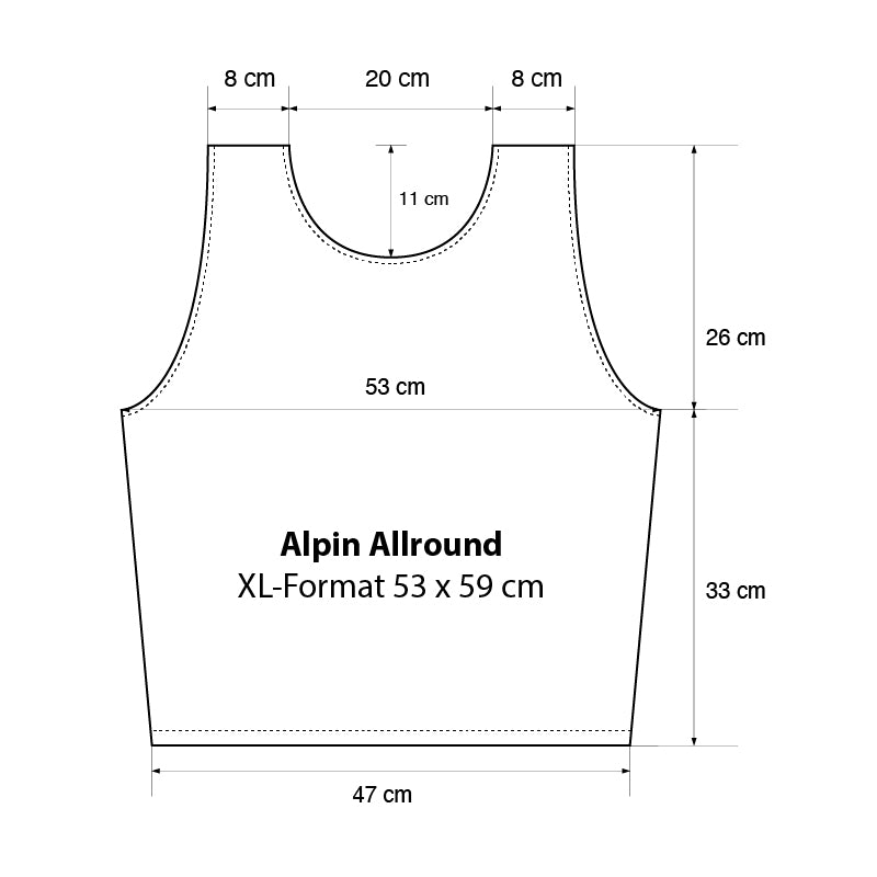 Alpin XL Bemaßung