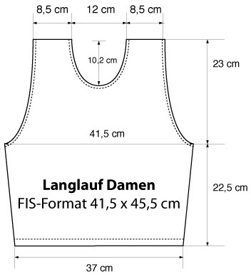 Langlauf Damen Bemaßung