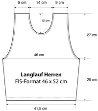 Langlauf Herren Bemaßung