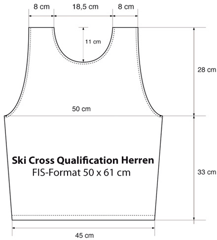 Ski Cross Qualification Herren Bemaßung