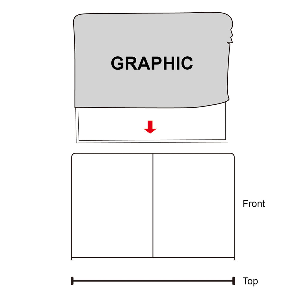 Zipper-Display Square Grafik